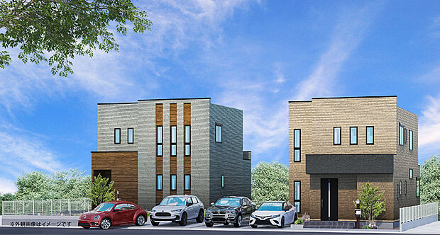 タマタウン熊野II_街並みパース
※完成イメージ図になります。