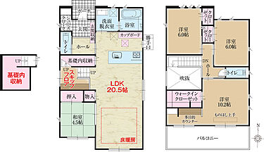 9 21更新 タマタウン大野山町 タマホーム 間取り一覧 価格2 0万円 オウチーノ 新築一戸建て 新築住宅 Hn