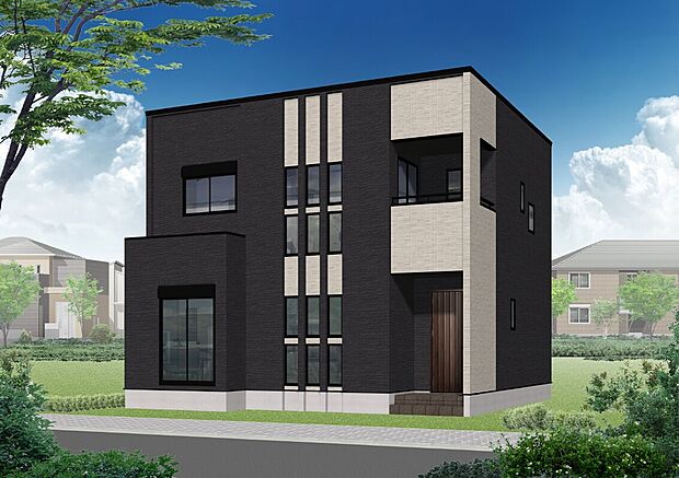 【タマタウン富士宮黒田　完成予想外観パース（４号棟）】ついに完成！中もご見学可能です！