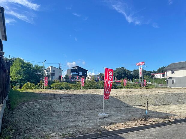 【現地写真】どの敷地も日当たりが良く明るい区画です。