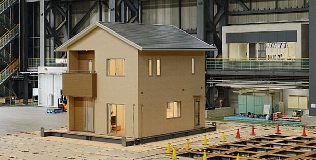 【耐震】認定基準の「等級2以上」に対し、「等級3」を基本としています。建築基準法で定める1.5倍の地震力でも倒壊・崩壊しないレベルです(プランや仕様によっては耐震等級が変更になる場合があります)。