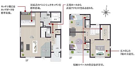 長期優良住宅/耐震等級3/リビング19.5帖/畳スペースあり/駐車場2台以上 