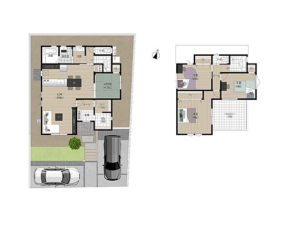 【4LDK】【3号地/広々ワイドバルコニーのある家】
7.0帖のワイドバルコニーは、ペットとの遊び場やカフェテラスとして楽しんだりと多様にご活用いただけます♪クロークを設けた豊富な収納スペースも魅力な住まい。