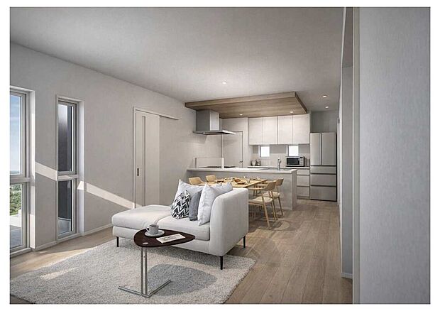 【タマタウン田倉1号地　内観パース】※家具はCGによるイメージです。