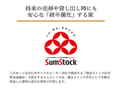 将来の売却や貸し出し時にも安心な「経年優化」する家