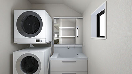 【内観パース/洗面室】