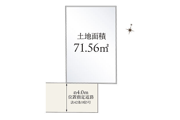 【【区画図】】南道路に面した明るく開放的な住まい。西武新宿線「下井草」駅まで徒歩13分の便利な立地でありながら、周辺は第一種低層住居専用地域ですので、落ち着いた生活が可能です。