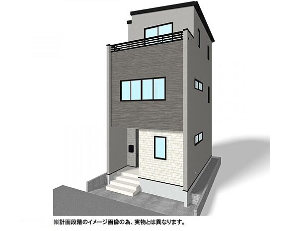 【外観イメージパース】食洗機、浴室乾燥機、網戸など標準装備で充実の設備仕様！