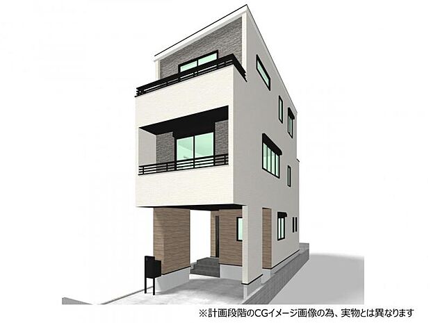 ◆2号棟外観完成イメージ◆インテリアコーディネートを楽しみやすいLDK16.4帖!食洗機や浴室乾燥機といった家事をスマートにする設備!