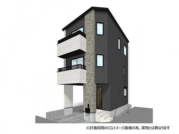 永大グループ施工住宅◆シックなダークカラーをベースにした洗練された外観デザイン！17帖超の開放的なリビングに対面キッチンを装備したコミュニケーションが深まる住宅です！