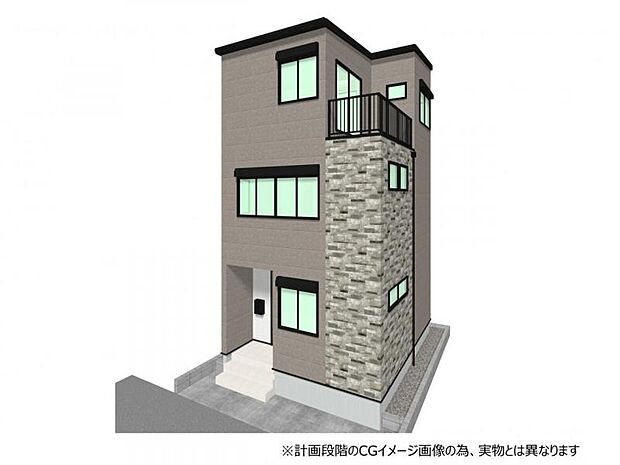 永大グループ施工住宅◆スタイリッシュな外観デザインが魅力的な新築戸建てが誕生！都心へのアクセスも良い西川口駅徒歩17分×自転車だと6分！サンドラッグ徒歩2分×ベルク戸田中町店徒歩6分で利便性も◎！