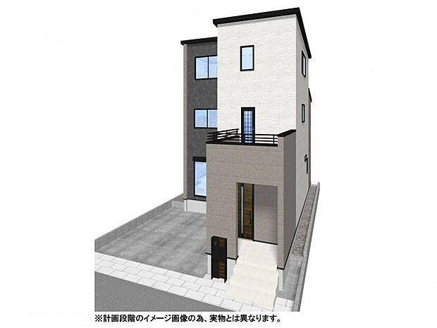 【【外観イメージパース】】カースペース並列2台駐車可能！