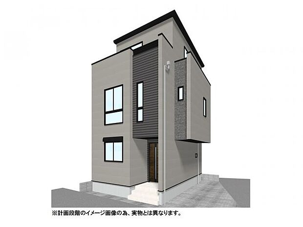 【【外観イメージパース】】2000万円台で叶える、駅徒歩10分×角地のゆとり。開放感あふれる3LDK、陽当たり良好な2階リビングと充実の周辺環境が、毎日の暮らしを彩ります。