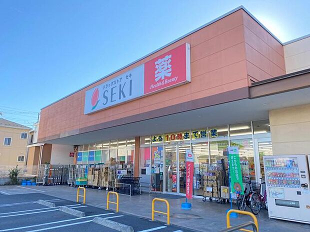 ドラッグストアセキ草加原町店（約950m）