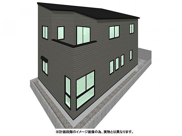 【【外観イメージパース】】当社グループ施工「永大」こだわりのデザイン住宅!洗練された外観と高い機能性が魅せる、理想の暮らしを叶える住まいです。