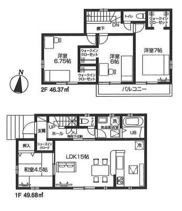 【4LDK】【7号棟間取り】4LDK