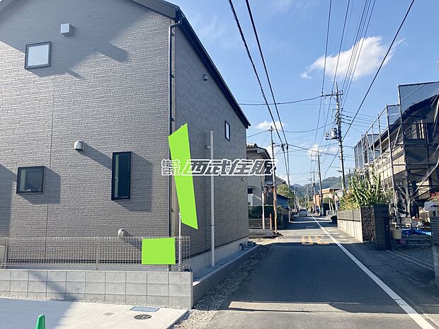【前面道路含む現地写真】【販売現地】緑豊かな住宅街です。2025年11月14日撮影