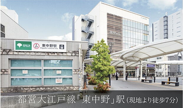 大江戸線【東中野】駅(約600m)
