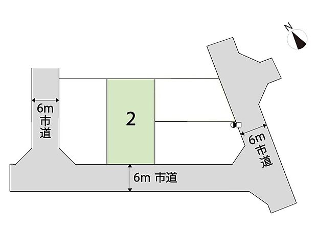 【全体区画図】197.84m2 (59.84坪)1区画