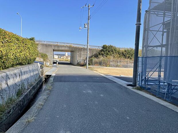 現地写真前面道路西側より（2023年11月撮影）