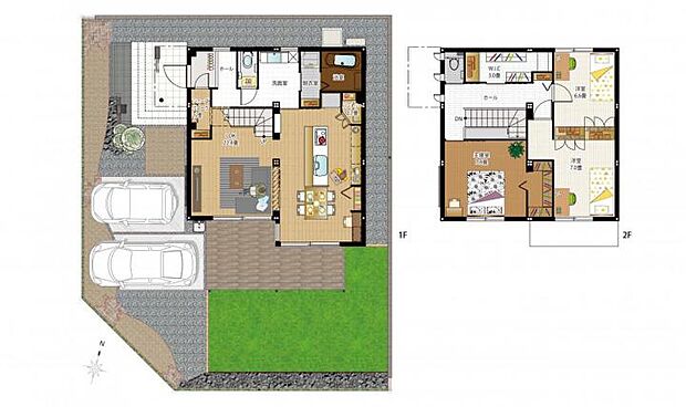 【3LDK】家族みんなが住みやすいプランになっています。