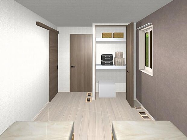 【洋室イメージ】7畳の主寝室で、ゆったりとしたプライベート空間を確保できます。(完成イメージパースです。)