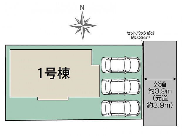 愛西市稲葉町米野1棟 区画図