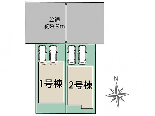 名古屋市港区福田2丁目2棟 区画図