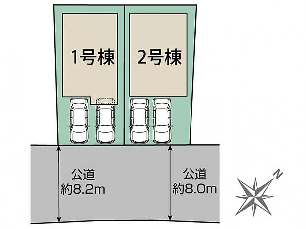 知多市八幡曽山2棟 区画図