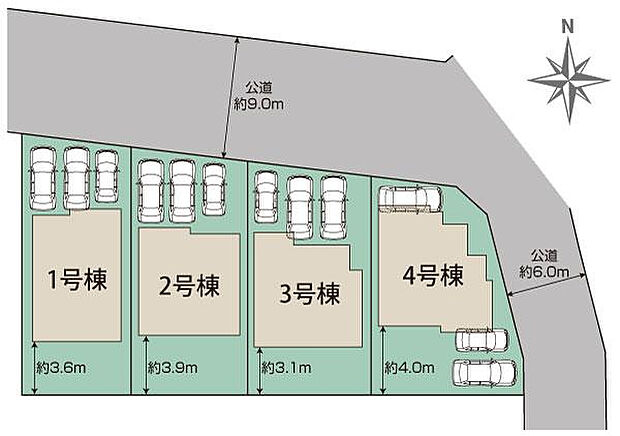 名古屋市港区茶屋新田15期4棟 区画図