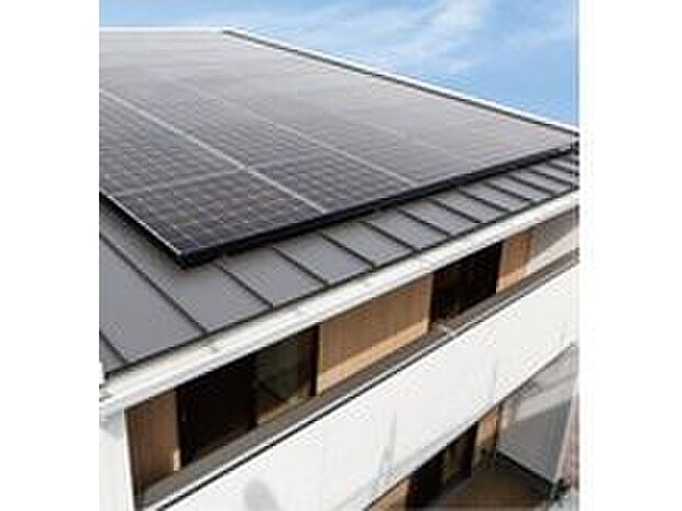 【太陽光発電システム】明るい昼間に発電し、余った電力は電力会社に売却。夜間は電力を買うなど、太陽の恵みである電力の売買を自動で行うシステムです。家計と地球環境にも、かしこいソーラーライフが実現できます