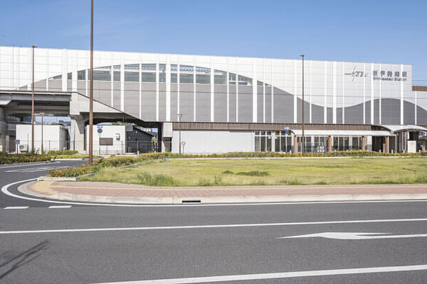 東武鉄道「新伊勢崎」駅（約3,600m）