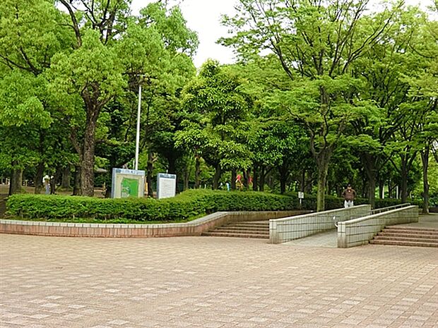 蕨市民公園（約1,058m）