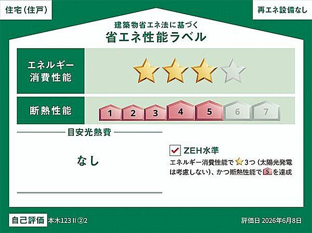 【省エネ】省エネ性能ラベル(2号棟)