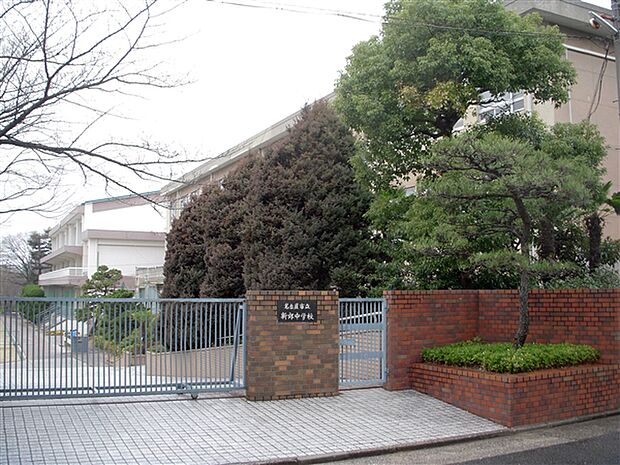 名古屋市立新郊中学校(約359m)