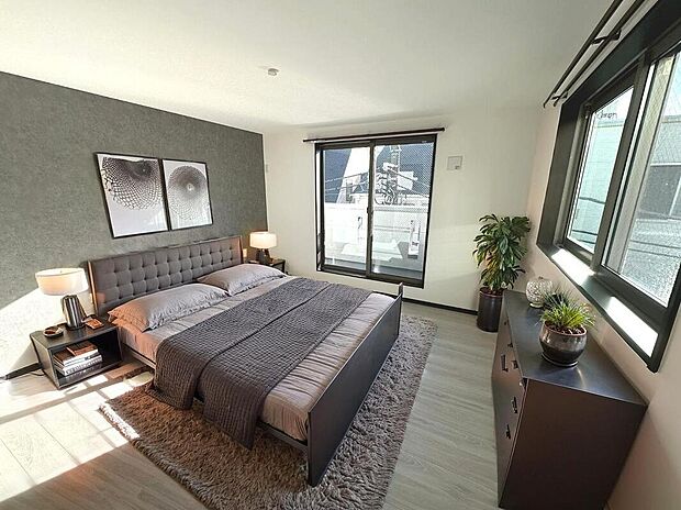 【アーバンポート施工例】全室2面採光の明るい室内。モデルハウス等ご見学いただけます。