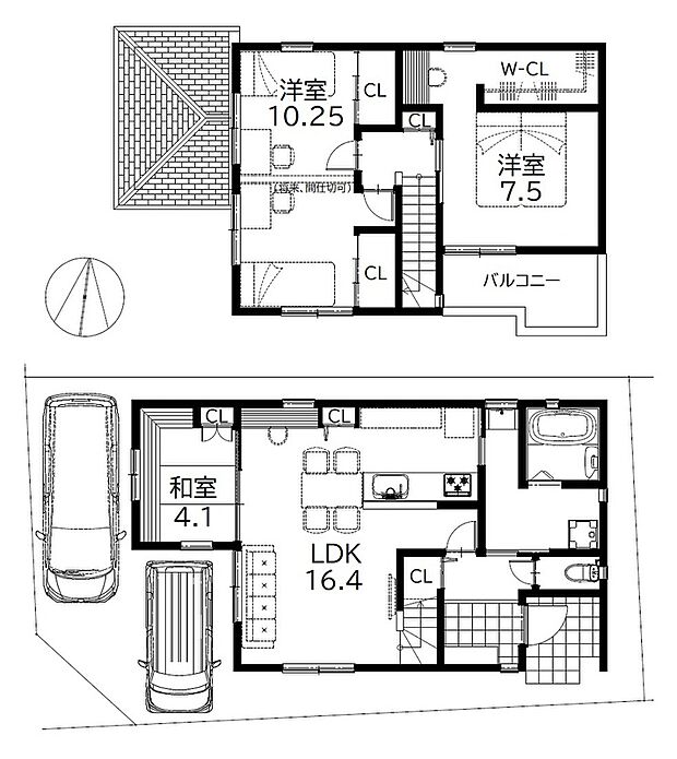 参考プラン図建物価格／2332万円（税込）、延べ床面積／96.12m2