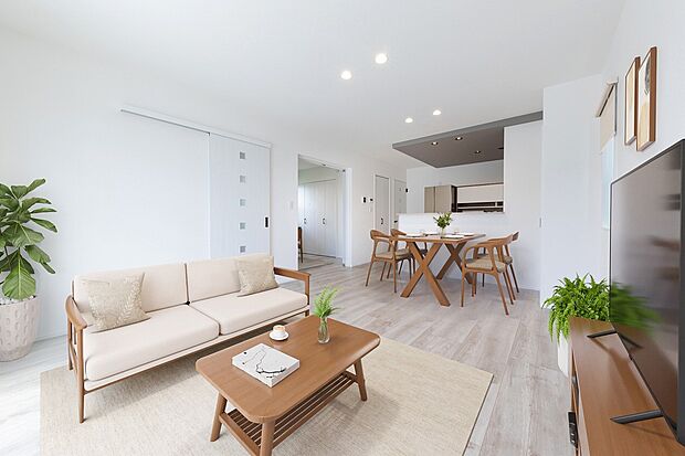 【【No.1】リビング】ご見学できます!お気軽にお問合せください。※家具はCGイメージ