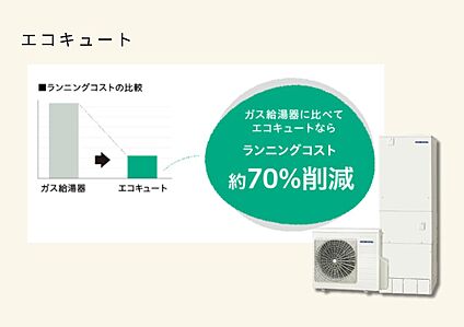 少ない電力で節約、災害時も安心。エコキュート