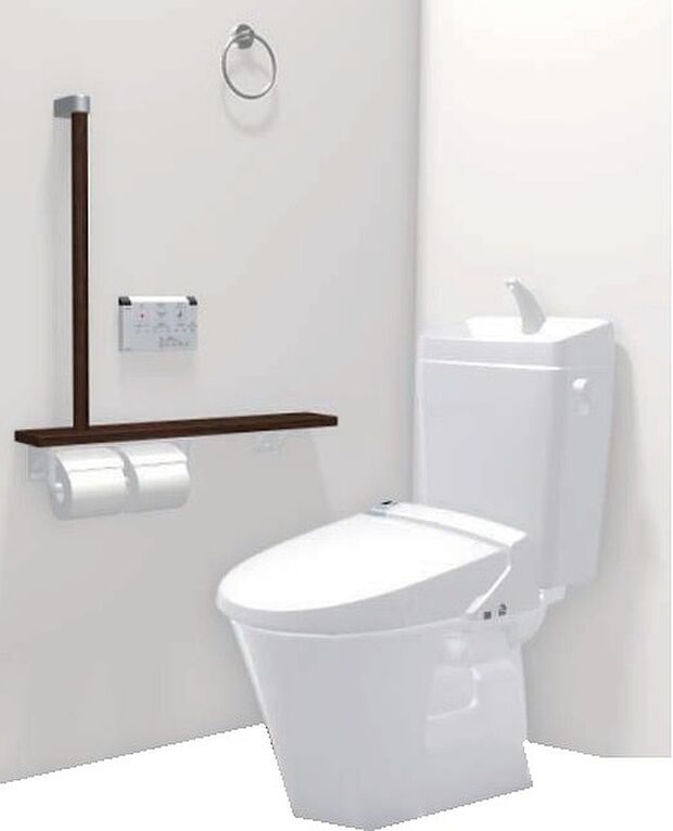 【【トイレ】】寒い冬でも快適にご使用いただける温水洗浄便座付トイレ！各階にトイレがあるので、朝の慌ただしい時間も安心です。（同仕様の設備）