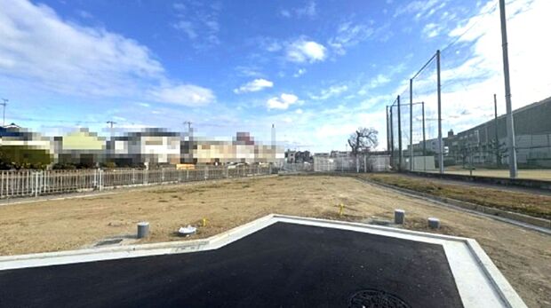 【【7号地】】堺市立初芝野球場に隣接！現地へは随時ご案内いたします！（1月26日撮影）