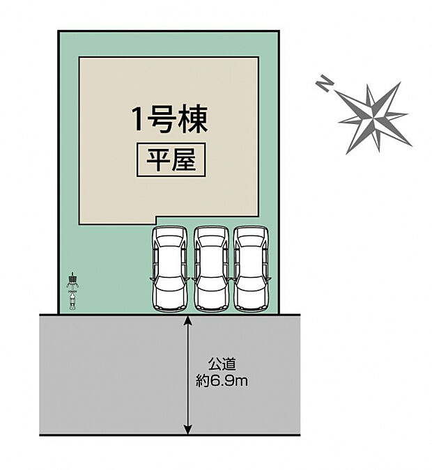西宮市北六甲台4丁目1棟 区画図