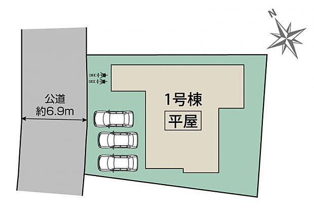 西宮市北六甲台4丁目2期1棟 区画図