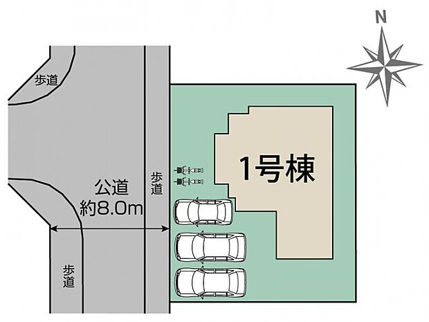 豊能町新光風台4丁目2期1棟 区画図