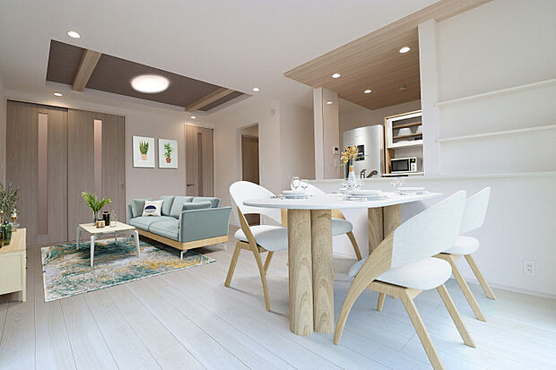 （2）号棟　LDK（家具はCGです）　