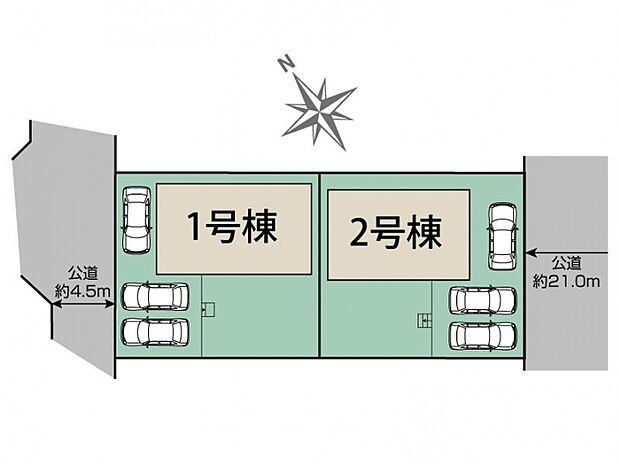 千葉市若葉区若松台1丁目2棟 区画図