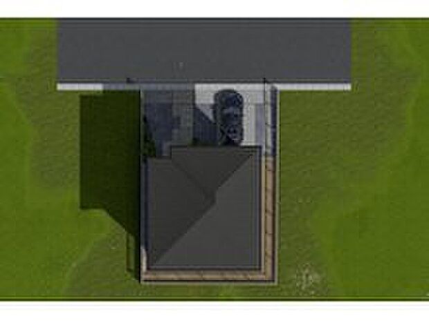 【区画図】3654万円、3LDK、土地面積171.34m2、建物面積102.68m2　駐車スペースを確保したゆとりある敷地計画。建物・外構・アプローチの配置関係をご確認いただけます。