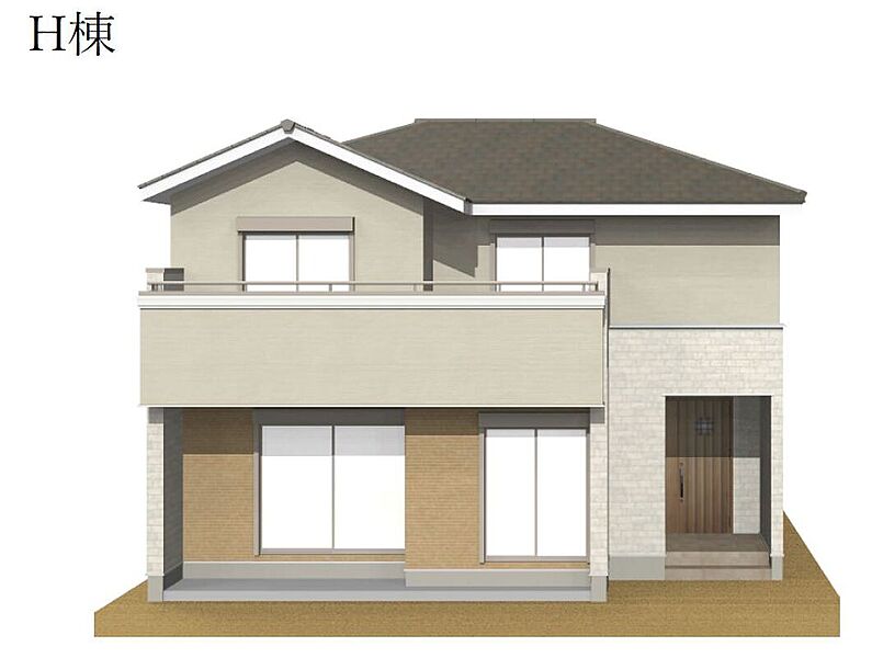 H棟：外観イメージ図