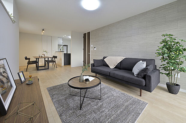 【【LDK同仕様】】ここにはみんなが集い、食事と楽しい会話が始まる。話に夢中になりすぎて、ついつい時を忘れてしまう。そんな束の間の幸せを感じさせてくれる場所です。