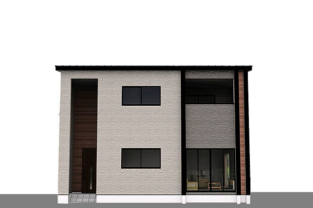 【2号地外観完成予想パース】土地面積「140.29m2」土地価格「2230万円」／2号地建物参考プランイメージ外観パース